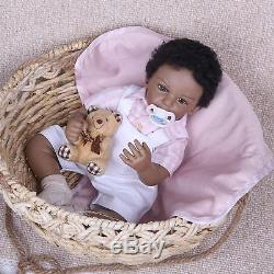 20 African American Baby Doll Lifelike Silicon Vinyl Reborn Biracial Doll Alive