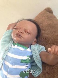 20 Inch Sleeping Bouniful Baby 2009 Reborn African-American baby boy