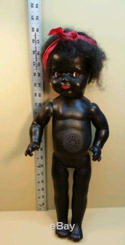 20 VINTAGE BLACK AFRICAN AMERICAN DOLL CRYER FLIRTY EYES Made in Germany RARE
