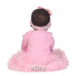 22 Black Baby Girl Dolls African American Reborn Toddler Real Soft Touch