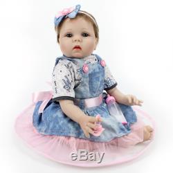 22 Lifelike Reborn Baby Vinyl Silicone Girl Dolls Handmade Birthday Gifts Toys