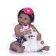 22'' Reborn Baby Girl Doll Black African American Full Body Silicone Ethnic Doll
