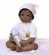 22inch Black Biracial Reborn Baby Dolls Girl African American Realistic