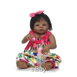 23 Anatomically Correct Reborn Baby Dolls Girl African American Silicone Doll