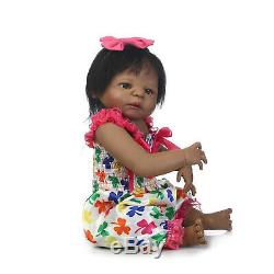 23 Anatomically Correct Reborn Baby Dolls Girl African American Silicone Doll