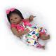 23 Black Cute Newborn Baby Silicone Full Body Reborn Doll African American Girl