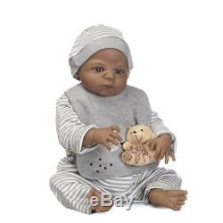 23 Reborn Baby Doll Realistic Biracial Newborn Black African American Boy Doll