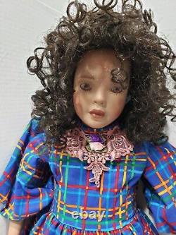 25 African American Doll Shena Jan Garnett Jubilee Porcelain Very Rare 1992