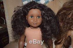 2 American Girl Dolls African American White Pleasant Company + Clothes & Shoes