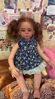30in Realistic Reborn Baby Doll African American Girl Toddler Handmade Toys Gift