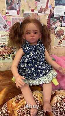 30in Realistic Reborn Baby Doll African American Girl Toddler Handmade Toys Gift