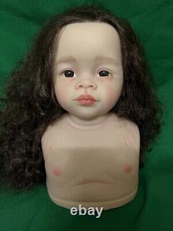 32 Painted Reborn Baby Doll Kit Toddler Girl Root-Hair Handmade Soft Body Parts