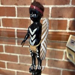 3 Antique African Dolls American Afro-Caribbean Celluloid Bakelite Clothespin