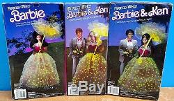 3 NEWithNRFB 1985 Dream Glow Barbie & Ken Dolls African American