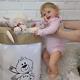 55 CM 3D-Paint Skin Visible Soft Silicone Reborn Baby Doll Toy Lifelike