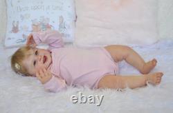 55 CM 3D-Paint Skin Visible Soft Silicone Reborn Baby Doll Toy Lifelike