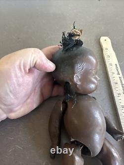 5 Vintage 1930's 40's Jointed Composition Baby Doll Lot African American