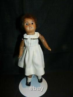 #615 Antique Sfbj French Black Doll Bisque With Compo Body 10'' Inch Doll