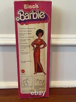 70s Vintage AA Christie Barbie Doll 1293 Black Steffie Face Mold 1979 NEW in Box