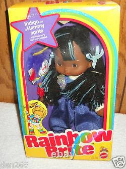 #8667 NRFB Vintage Mattel Rainbow Brite Indigo Doll & Hammy Sprite