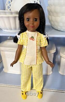 #95 Vintage Ideal African American Tara Doll 15 Crissy Family Original Outfit