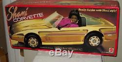 #9869 RARE NIB Mattel Shani Gold Corvette Car Vehicle