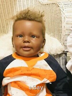 AA African American Reborn Toddler doll Katie Marie by Ann Timmerman