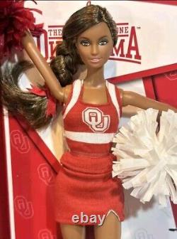 AA Barbie University Of Oklahoma Sooner Cheerleader Lara Face Doll HTF