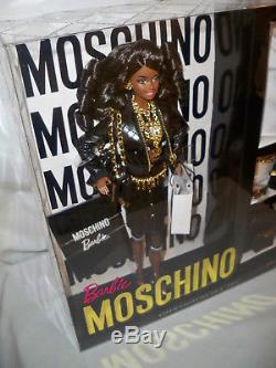 AA Moschino Barbie Doll African American NRFB #DNJ32 Mattel 2015 Only 700 made