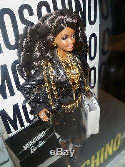 AA Moschino Barbie Doll African American NRFB #DNJ32 Mattel 2015 Only 700 made