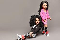 AA RARE African American 18 Twins Kaila & Zaria Fully Articulated Doll