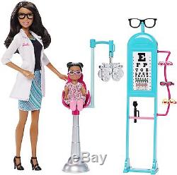 AFRICAN AMERICAN Barbie EYE DOCTOR Optometrist Free Priority 2-Day Shipping