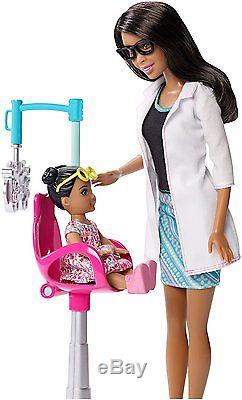 AFRICAN AMERICAN Barbie EYE DOCTOR Optometrist Free Priority 2-Day Shipping