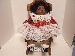 AFRICAN AMERICAN PORCELAIN VAL SHELDON DOLL. Waiting for reasonable offer. Sale