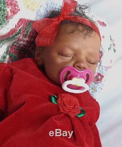 AFRICAN AMERICAN REBORN BABY GIRL DOLL EVA HELLAND KAYA by LITTLE TYKES NURSERY