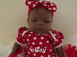 AMANITA AA BABY GIRL African American Ethnic Reborn Doll Child Birthday Xmas