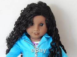 AMERICAN GIRL DOLL TRULY ME #67 African American Long Curly Brown Hair Brn Eyes