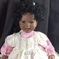 Artist Collectables Doll Molly Black Aa African American Virginia Turner 18