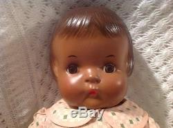 A-81 Vintage EFFANBEE Composition Patsy Ann Restored Black African American Doll