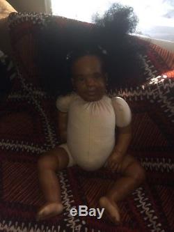 African American 26Ethnic Large Reborn Doll Baby'Cookie' 9 mos Donna RuBurt
