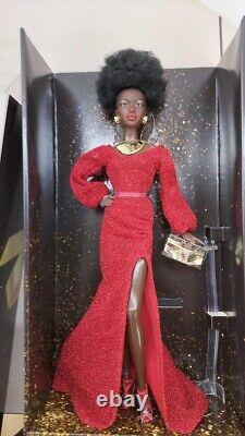 African American 40th ANNIVERSARY First Black Barbie Signature Gold Label Used