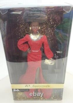 African American 40th ANNIVERSARY First Black Barbie Signature Gold Label Used
