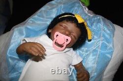 African American AA Reborn Baby Doll Newborn Black Lifelike