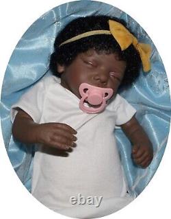 African American AA Reborn Baby Doll Newborn Black Lifelike