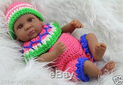 African American Baby Doll 10 Lifelike Reborn Baby Doll Boy Preemie Handmade