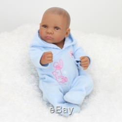 African American Baby Doll Black Boy Realistic Reborn Babies Mini Boy Doll Toy