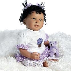 African American Baby Doll, Cupcake, 18 inch in Flex-Touch (Silicone-Like) Vinyl