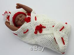 African American Baby Doll Girl Full Vinyl Sleeping Baby Dolls that look real