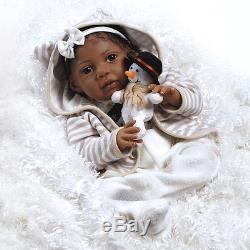 African American Baby Doll Kione, 20 inch GentleTouch Vinyl, Weighted Body