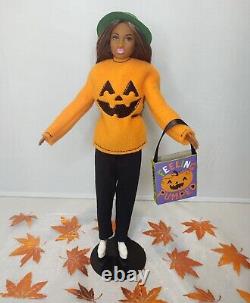 African-American Barbie Doll OOAK Pumpkin Jack O'Lantern Halloween costume